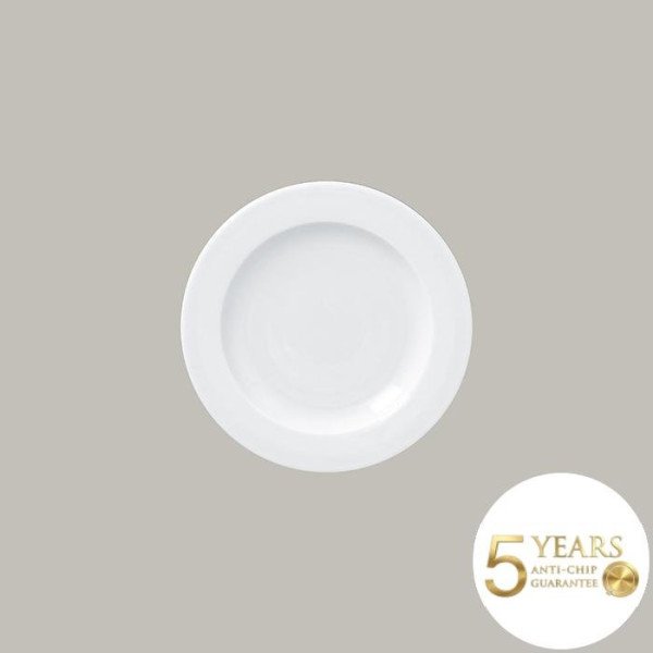 Flacher Teller mit Rand aus Porzellan – 24 Stück, robust & stapelbar