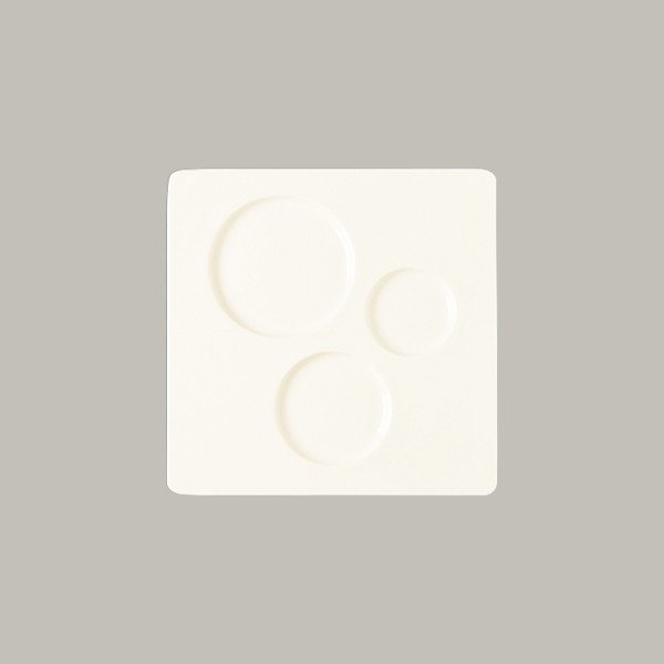 Teller flach Chives aus Porzellan, 30,2 cm, 6 Stück