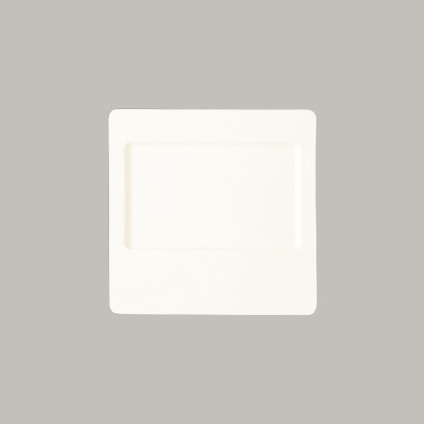 Teller flach Sesame aus Porzellan, quadratisch, 29,8 cm, 6er Set