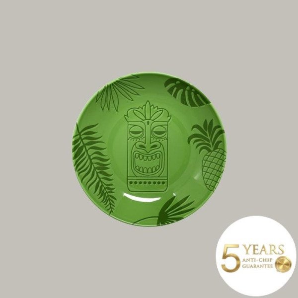 Teller coup tief Aztek in Ethno-Design, 12-teilig, robustes Porzellan