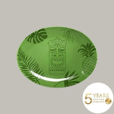 Teller coup flach aus...