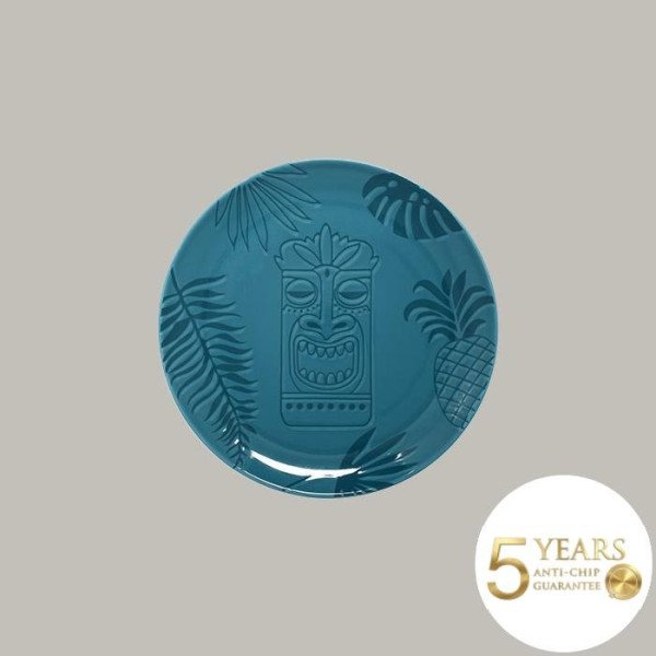 Teller coup flach Aztek in Ethno-Design, 12-teiliges Porzellan-Set mit 5 Jahren Garantie