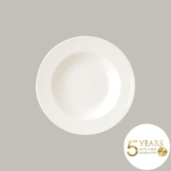 Teller tief mit Rand Ø 26 cm, 12-teiliges Porzellan-Set – robust & elegant