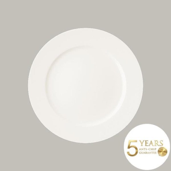 Teller flach mit Rand aus Porzellan – 6er Set, robust & elegant