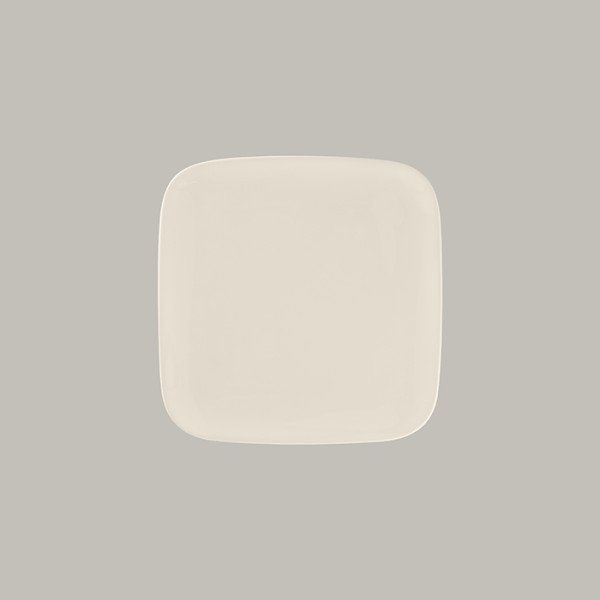 Flacher Teller aus Bone China, rechteckig, 25,3 cm – Le Ballet Kollektion