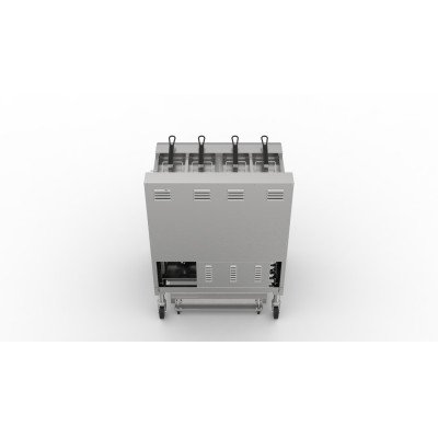 Friggitrice Elettrica iG - 4 x 11,6 Litri con Serbatoi Separati - 28 kW - con Sollevamento Automatico del Cestello e Sistema di 
