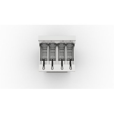 Friggitrice Elettrica iG - 4 x 11,6 Litri con Serbatoi Separati - 28 kW - con Sollevamento Automatico del Cestello e Sistema di 