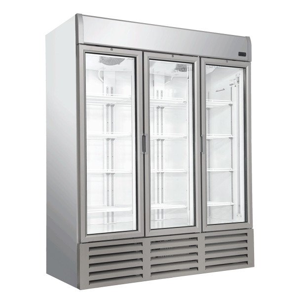 Frigo bevande - 1455 litri - con 3 porte in vetro - illuminazione a LED