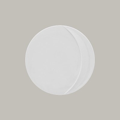 Teller flach aus Porzellan,...