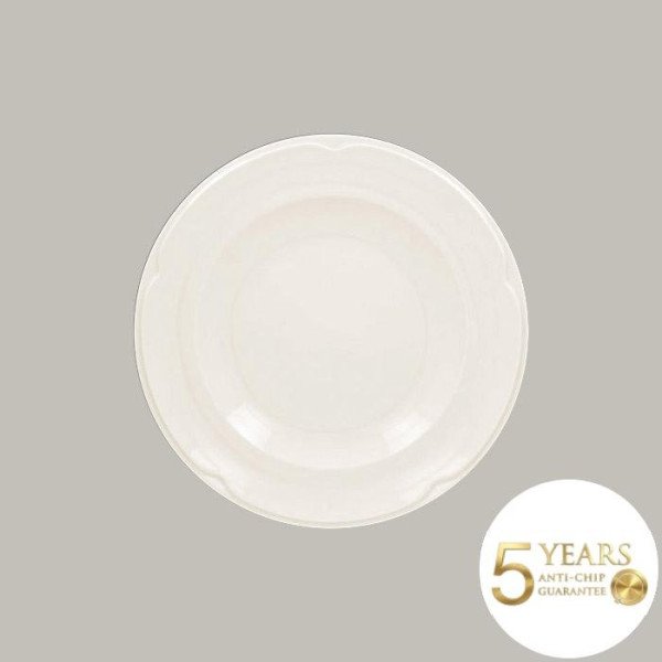 Teller flach mit Rand, 12-teiliges Porzellan-Set von RAK Porcelain – Serie Anna, Ø 28,9 cm, 5 Jahre Garantie