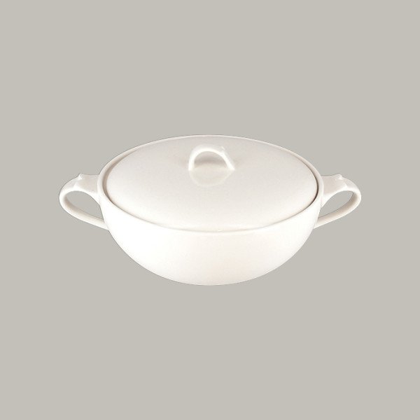 Suppenterrine aus Porzellan, rund, 24,1 cm Ø – Anna Kollektion