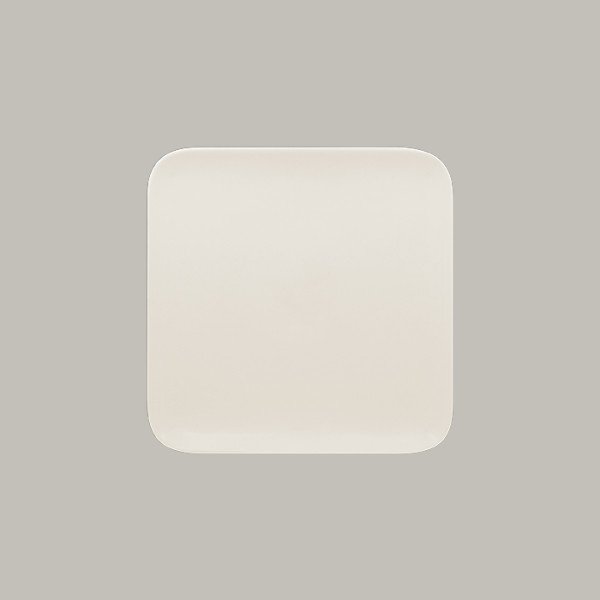 Teller flach aus Porzellan – elegant & minimalistisch, 24 cm quadratisch