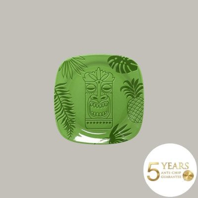 Teller flach mit Rand in...