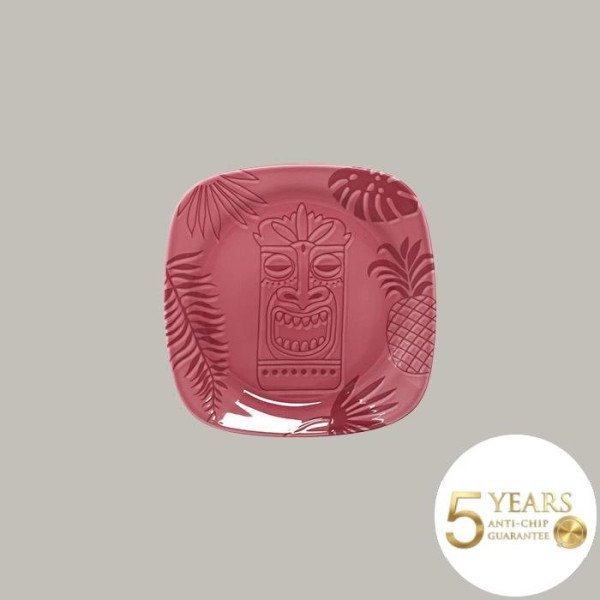 Teller flach mit Rand, 12er Set, Aztek Kollektion in Ethno-Mustern von RAK Porcelain