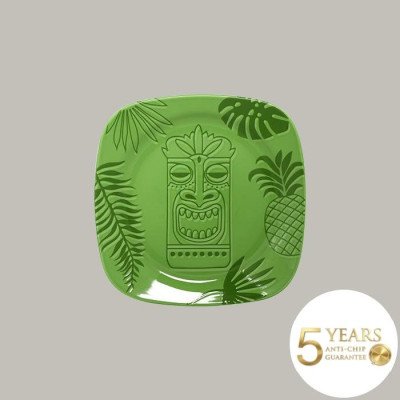 Teller flach mit Rand aus...