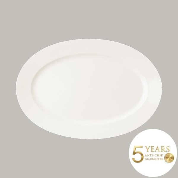 Platte oval aus Porzellan – 6-teiliges Set von RAK Porcelain, robust und elegant
