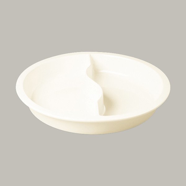 Schale Gastronorm rund Ø 39 cm aus robustem Porzellan für Buffet & Gastronomie