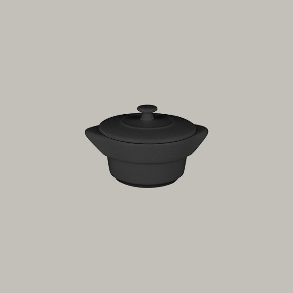 Cocotte mit Deckel aus Porzellan, 10 cm Ø, 20 cl – Chef's Fusion Kollektion