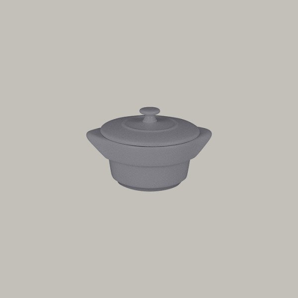 Cocotte mit Deckel aus Porzellan, Ø 10 cm, 20 cl – Chef's Fusion Kollektion