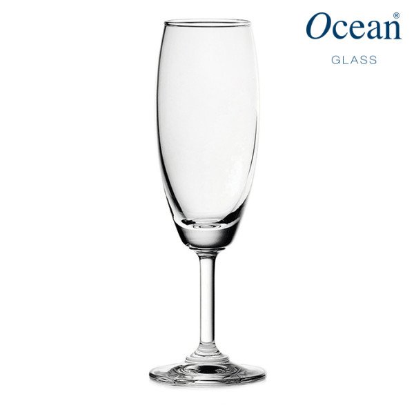 Champagnerflöte aus Glas, 6er Set, 18,5 cl, Ø 5,6 cm, H 19 cm – RAK Porcelain