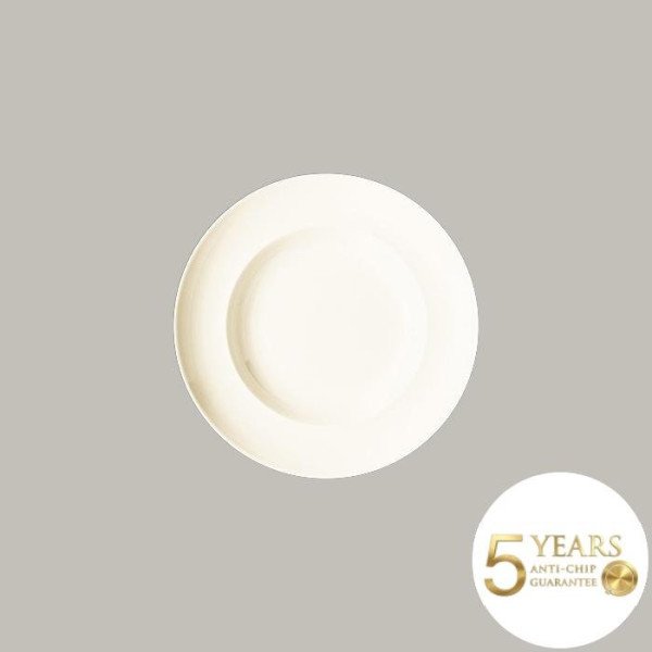 Teller tief mit Rand, 12-teiliges Set aus robustem Porzellan, Ø 24 cm – Classic Gourmet