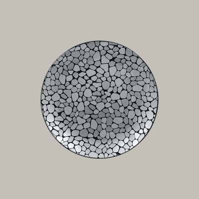 Teller coup flach mit...