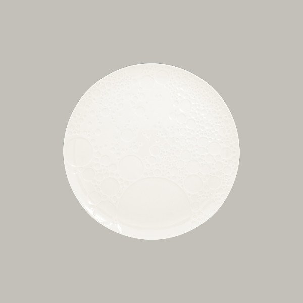 Teller flach mit Relief-Dekor für präzises Anrichten – 6 Stück