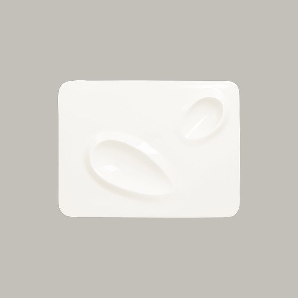 Teller mit Einteilungen aus Porzellan – ideal für präzises Anrichten | RAK Porcelain