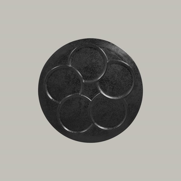 Teller mit Einteilungen aus Porzellan – ideal für präzises Anrichten und kleine Portionen