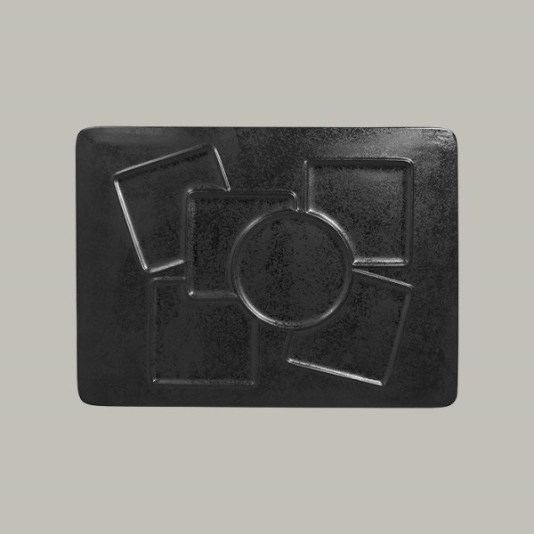 Teller mit Einteilungen aus Porzellan – ideal für präzises Anrichten