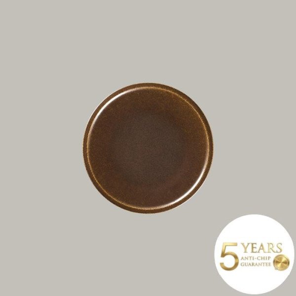 Teller coup flach aus Rakstone, handbemalt, 12er Set – robust & alltagstauglich