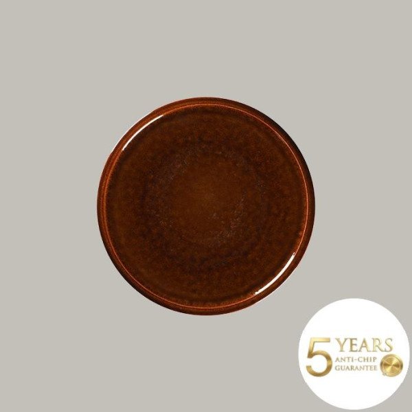 Teller coup flach aus Rakstone, 6er Set, Ø 31,7 cm, handbemalt, robust und alltagstauglich