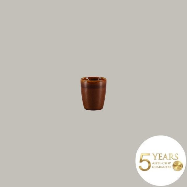 Tasse ohne Henkel aus Rakstone, handbemalt, 9 cl, 12 Stück – RAK Porcelain