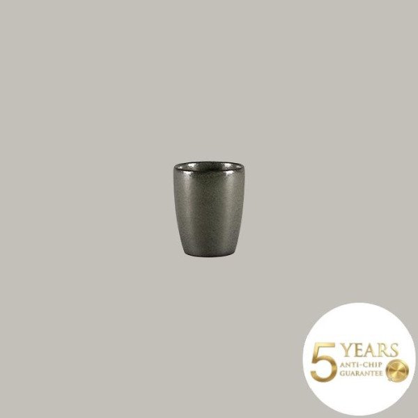 Tasse ohne Henkel aus Rakstone, 20 cl, 12er Set – Handbemalt und robust