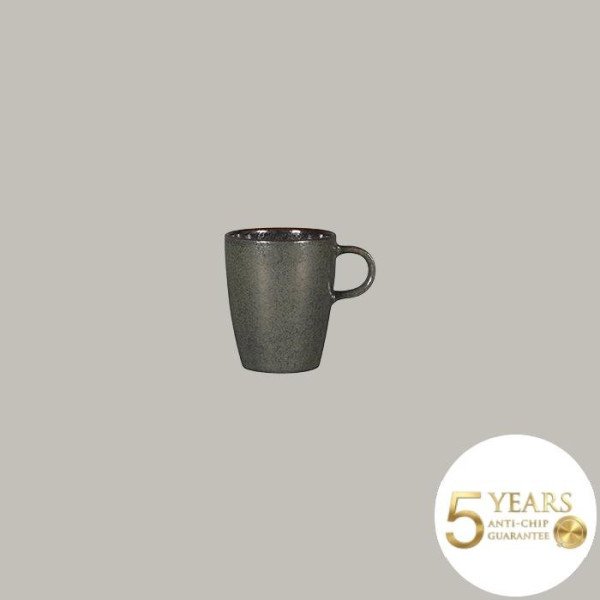 Kaffee- und Teetassen-Set aus Rakstone, handbemalt, 12-teilig, 23 cl Volumen