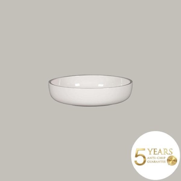 Tiefer Teller mit geradem Rand aus Rakstone, handbemalt, Ø 19,8 cm, 3er-Set – RAK Porcelain