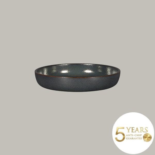 Teller tief mit geradem Rand aus Rakstone, 23,7 cm Ø, 2er Set von RAK Porcelain