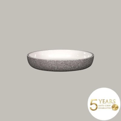 Tiefer Teller mit geradem...