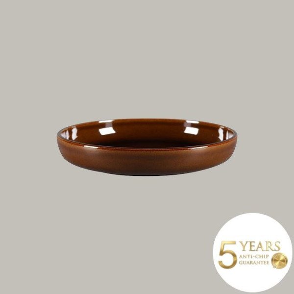 Teller tief mit geradem Rand aus Rakstone, 25,8 cm Ø, 2er-Set von RAK Porcelain