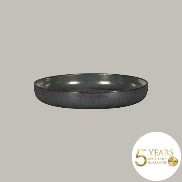 Teller tief mit geradem Rand aus Rakstone, 27,8 cm, 2 Stück