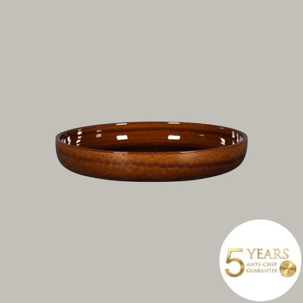 Teller tief mit geradem Rand aus Rakstone, 27,8 cm, 2 Stück