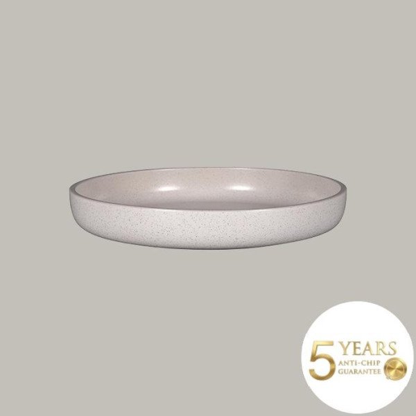 Teller tief mit geradem Rand aus Rakstone, 29,7 cm Ø, 3er Set – RAK Porcelain