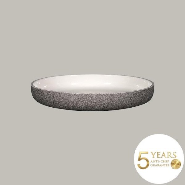 Teller tief mit geradem Rand aus Rakstone, 2er Set, Ø 29.7 cm – RAK Porcelain