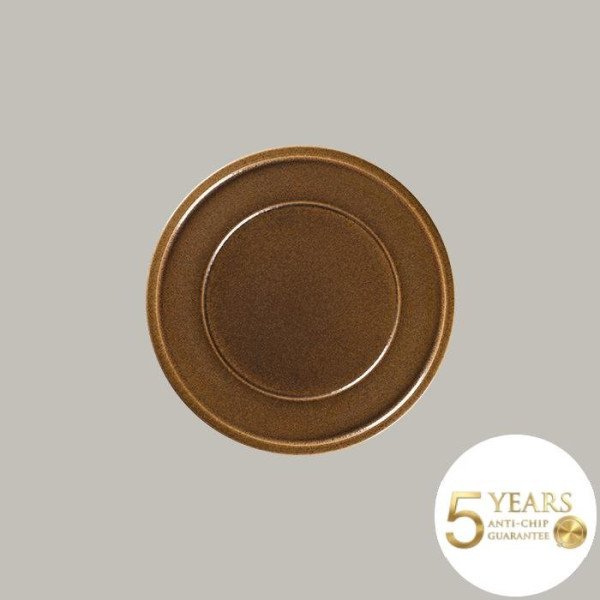 Teller flach mit Rand aus Rakstone, 27,6 cm, 12 Stück, handbemalt, robust und alltagstauglich