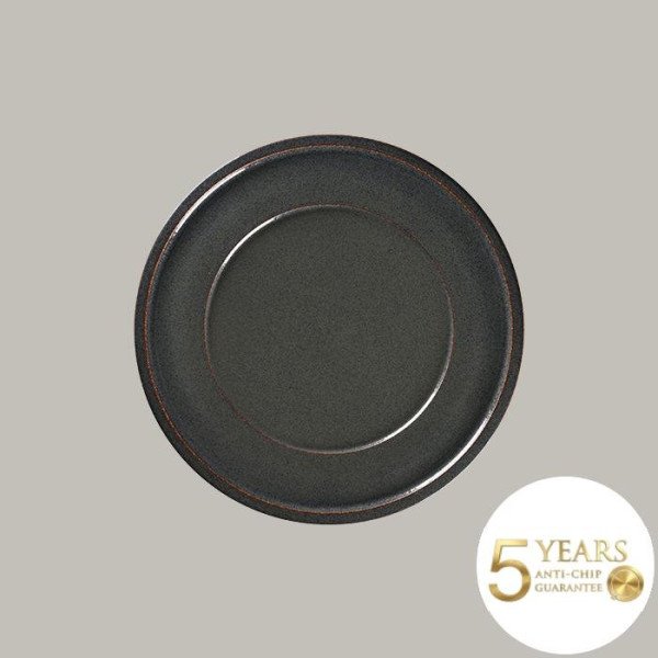 Teller flach mit Rand aus Rakstone, 6er Set – Handbemalt, robust und alltagstauglich