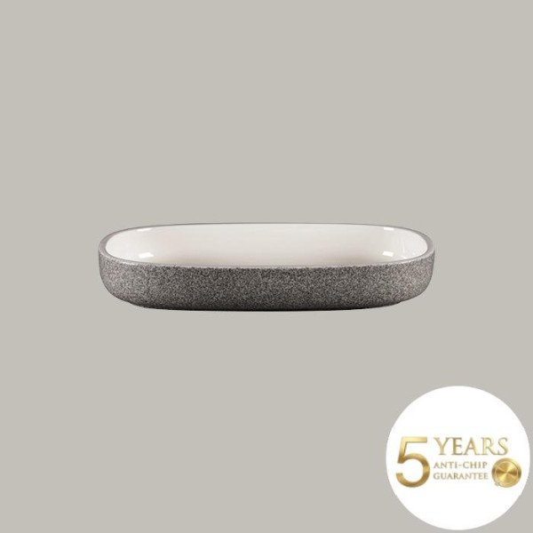 Teller tief mit geradem Rand aus Rakstone, 30 cm, 2 Stück – RAK Porcelain