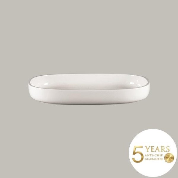 Platte tief mit geradem Rand aus Rakstone, 33,2x23,2 cm, 2 Stück