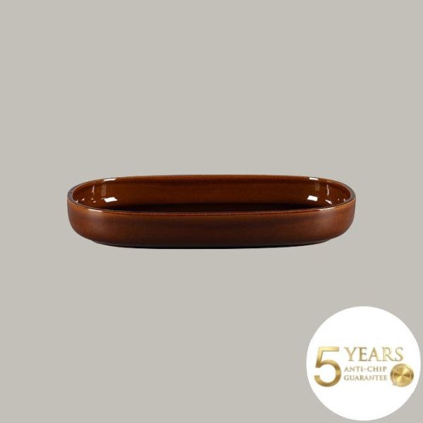 Platte tief mit geradem Rand aus Rakstone, 33,2x23,2 cm, 2 Stück