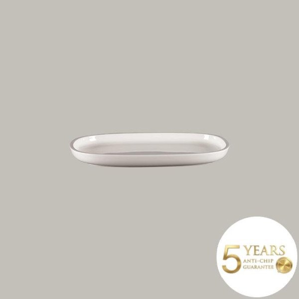 Teller flach mit geradem Rand aus Rakstone, 6er Set – RAK Porcelain