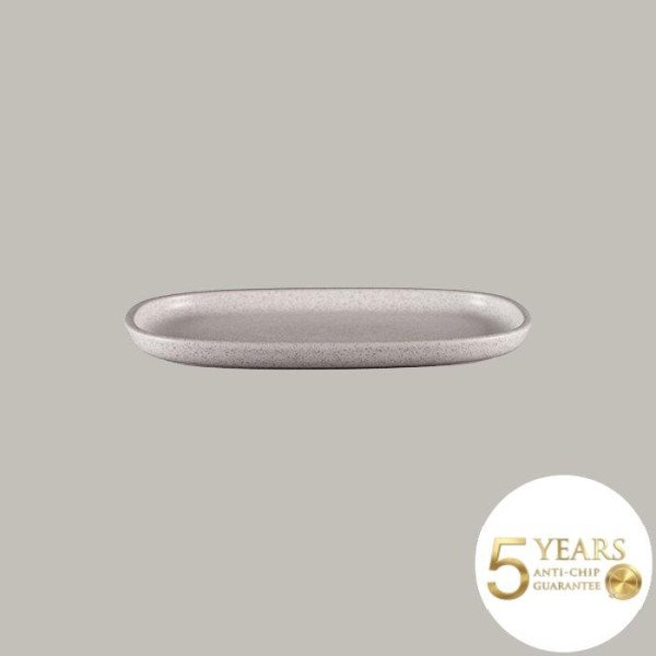 Teller flach mit geradem Rand aus Rakstone, 6 Stück, handbemalt – RAK Porcelain